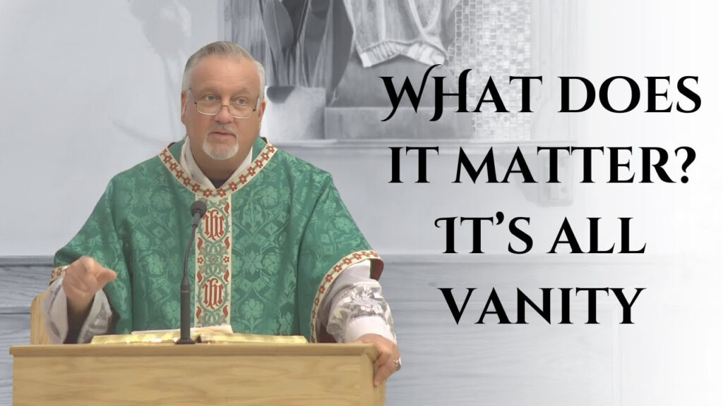 What Does it Matter? It’s All Vanity