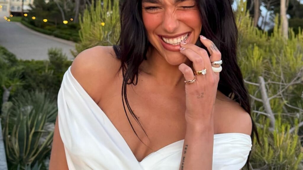 Dua Lipa celebrates her 30th birthday in sexy sheer dress
