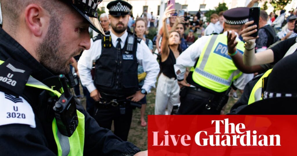 Palestine Action is a ‘violent organisation’, Downing Street says after mass arrests over the weekend – as it happened | Politics