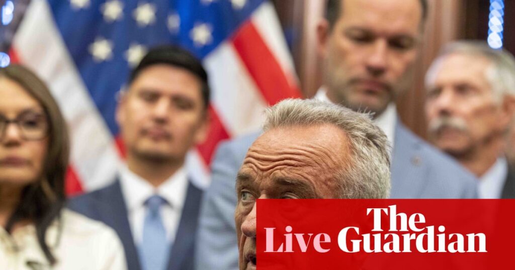Backlash as White House chooses Robert F Kennedy Jr deputy to run CDC – US politics live | US news