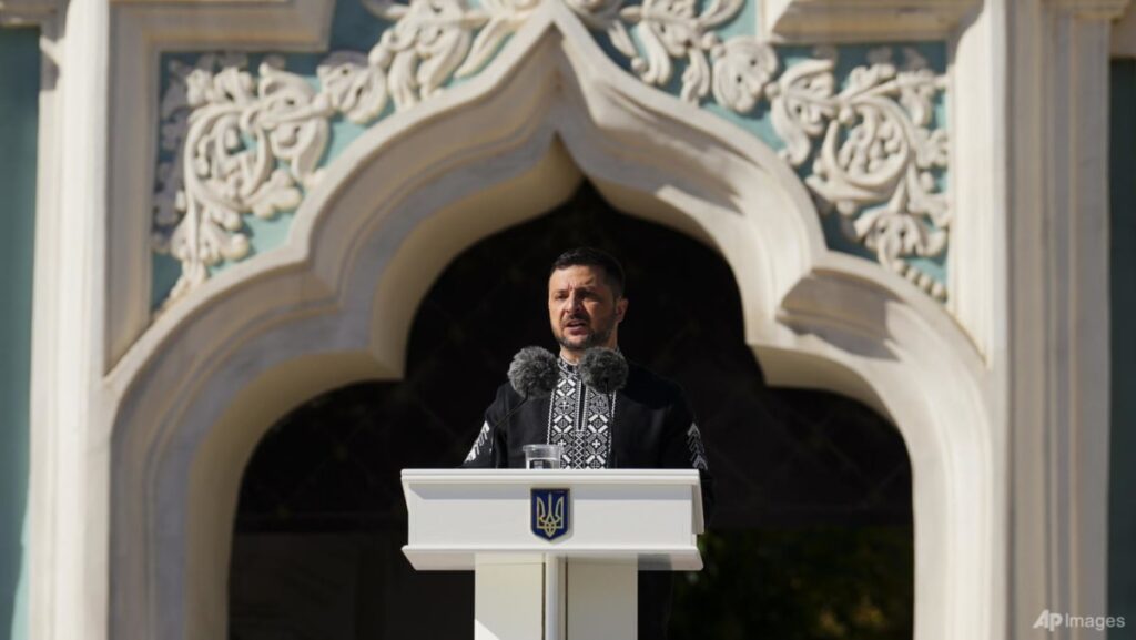 Ukraine marks independence day with drone strikes on Russia