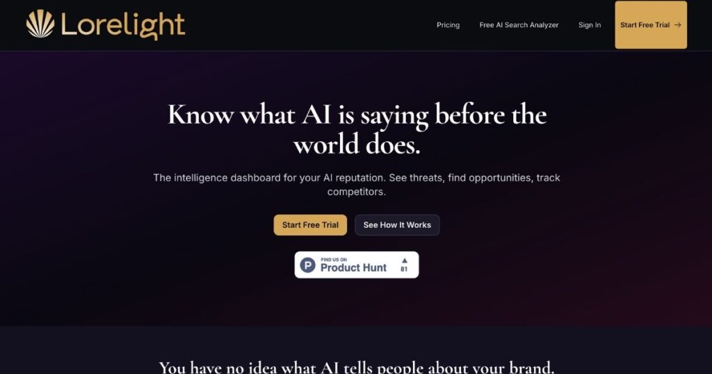 Lorelight: AI Brand Monitoring Dashboard