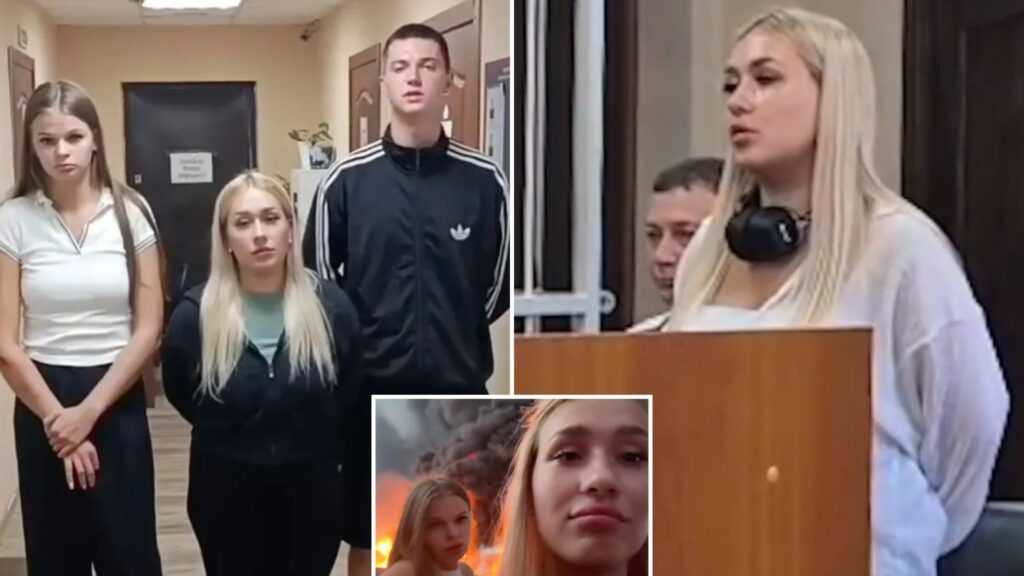 Russian TikTokers forced to issue grovelling apology by Putin after filming video at oil depot blown up by Ukraine
