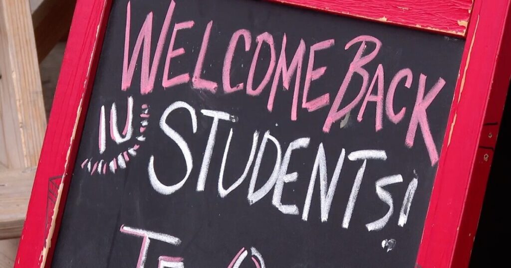 IU students return and stimulate Bloomington’s economy