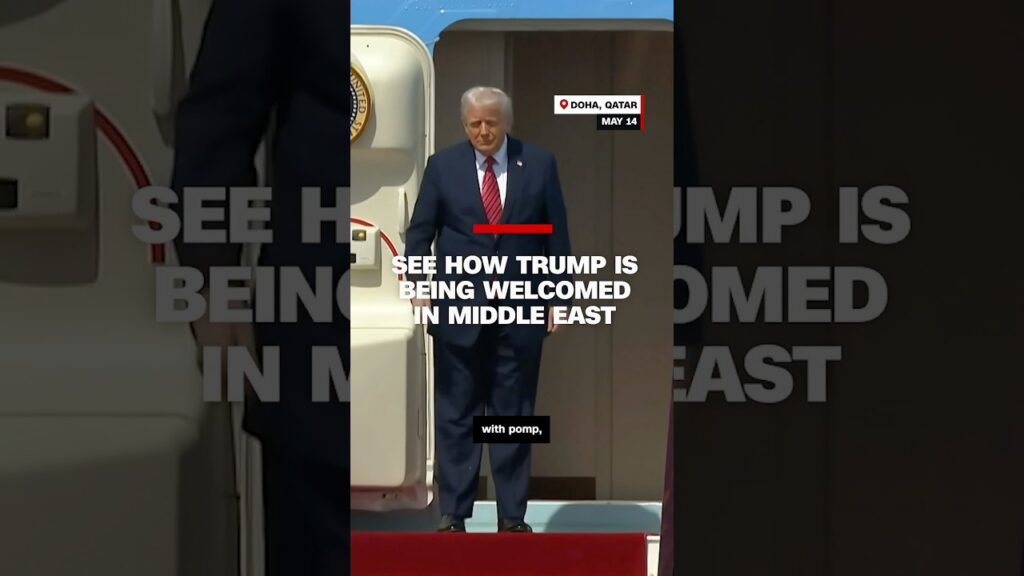 See how Trump is being welcomed in Middle East