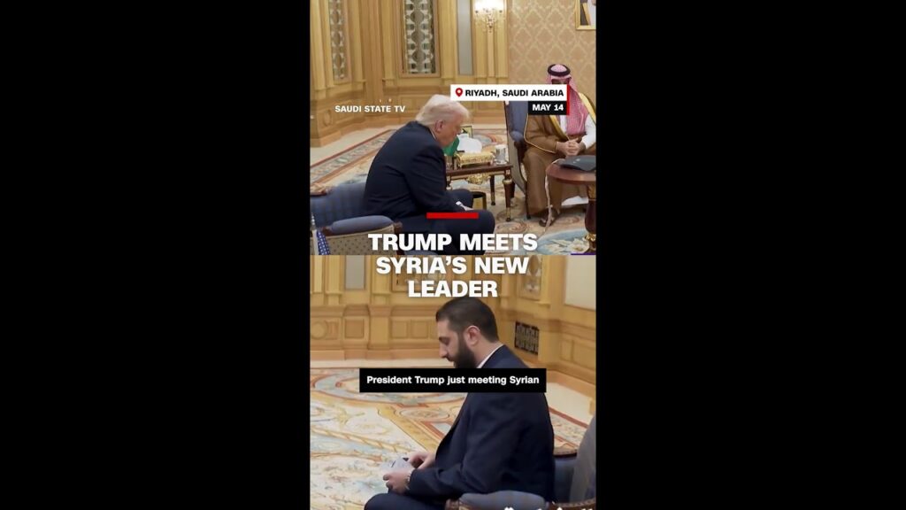 Trump meets Syria’s new leader