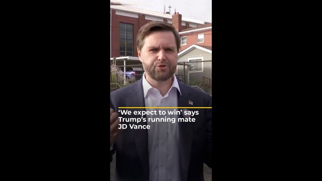 ‘We expect to win’ says Trump’s running mate JD Vance | AJ #shorts