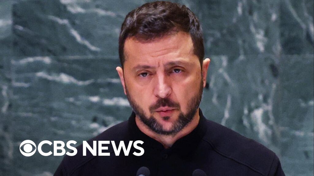 Ukraine’s Volodymyr Zelenskyy addresses U.N. as Russia war continues