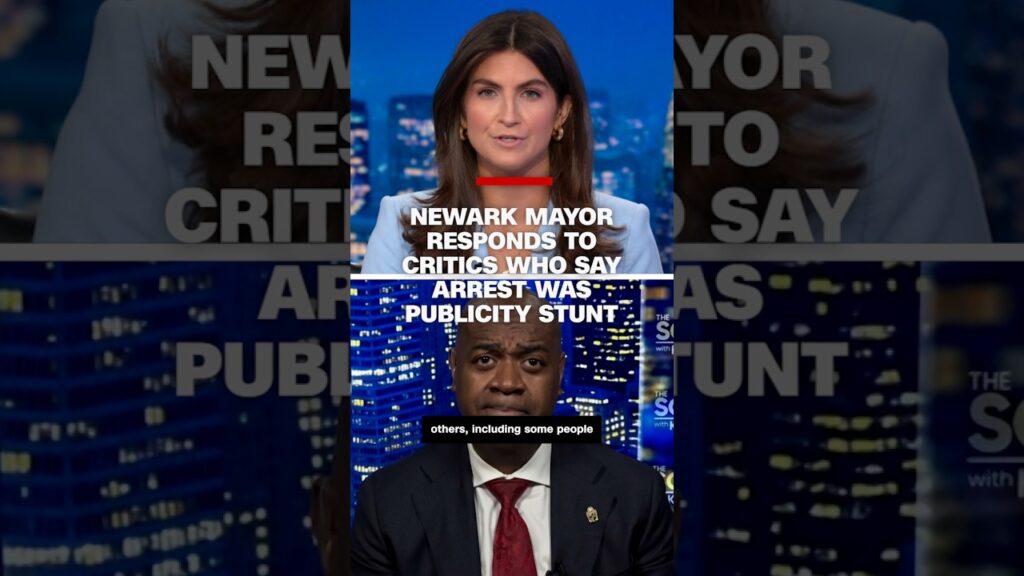 Newark mayor responds to critics who say arrest was publicity stunt