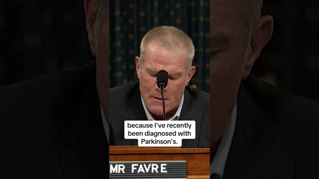 Retired NFL quarterback Brett Favre reveals he’s been diagnosed with Parkinson’s disease #shorts