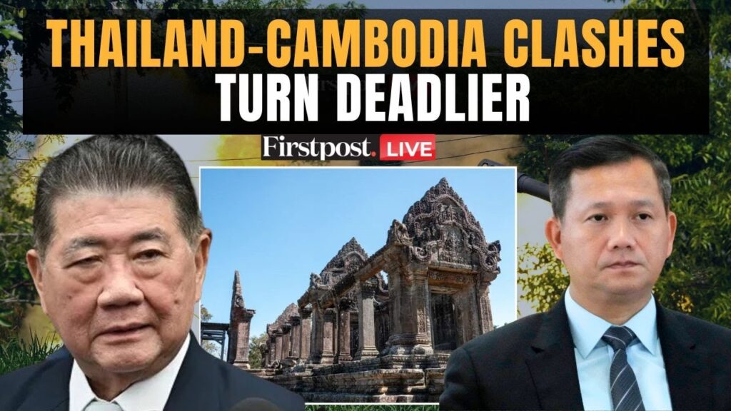 Thailand Cambodia Clash LIVE: Firing Around Preah Vihear Lord Shiva Temple | India Issues Advisory