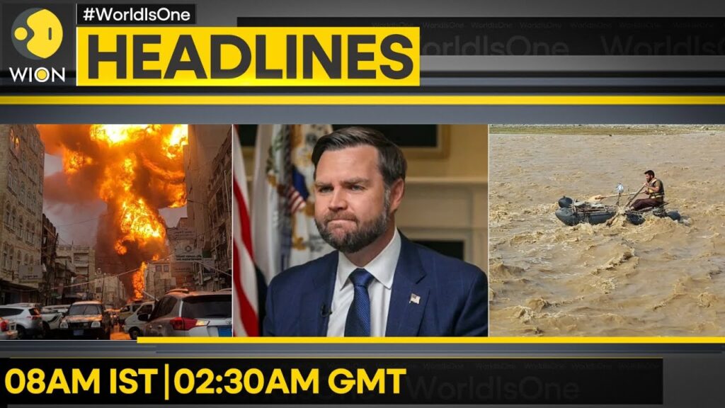 JD Vance: Oil Penalty On India To Force Russia | Israeli Strikes Hit Yemen’s Capital | Headlines