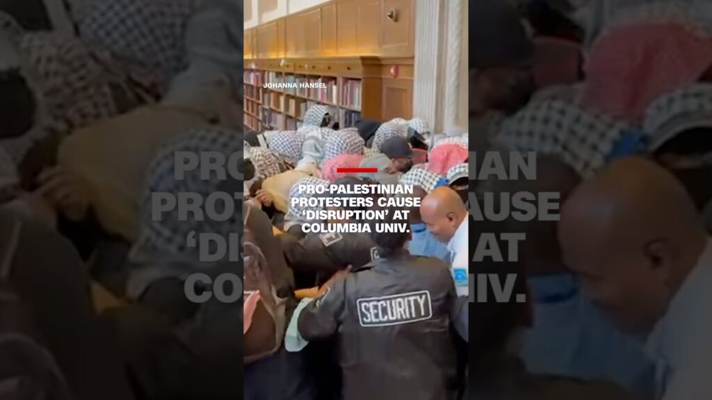Pro-Palestinian protesters cause ‘disruption’ at Columbia Univ.