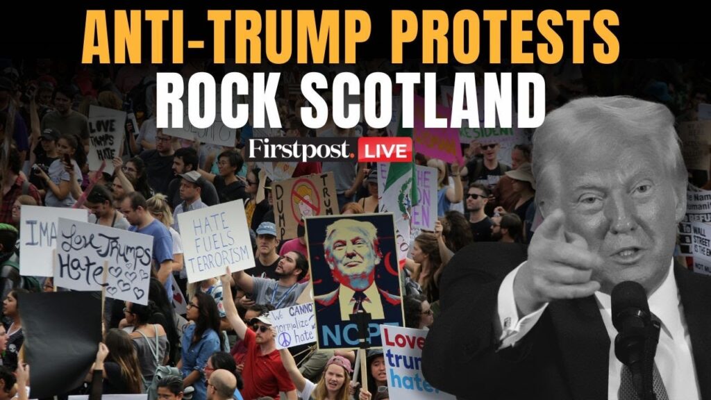Trump in UK LIVE: Anti-Trump Protests in Edinburgh as Trump Visits Scotland | Trump EU Trade Deal