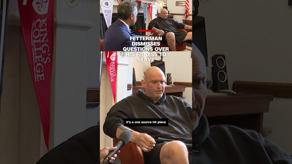 Sen. Fetterman dismisses questions over his fitness to serve
