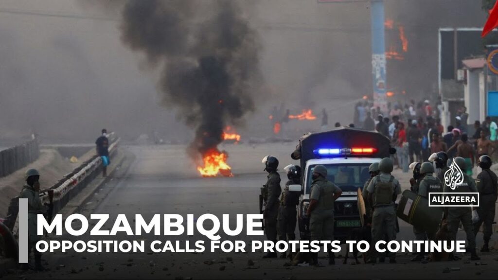 Mozambique opposition urges continued protests over disputed election