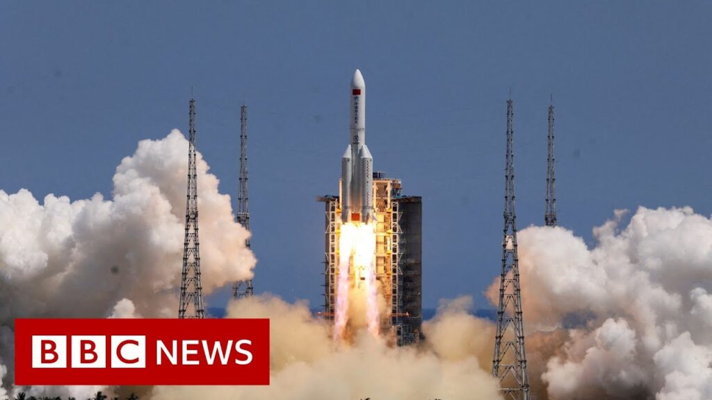 Debris from Chinese rocket falls back to Earth – BBC News