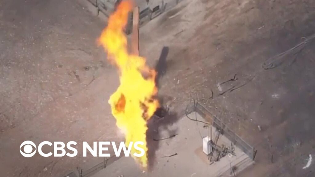 Pipeline explosion injured at least four, fire continues to burn