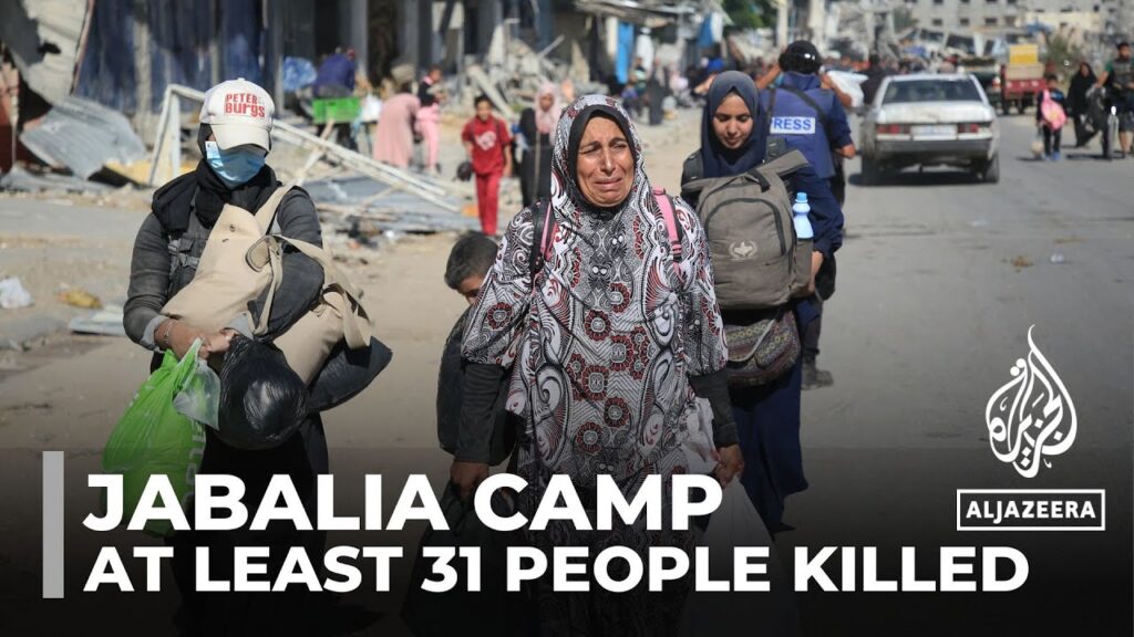 Israeli army bombs kill at least 31 people in Jabalia refugee camp