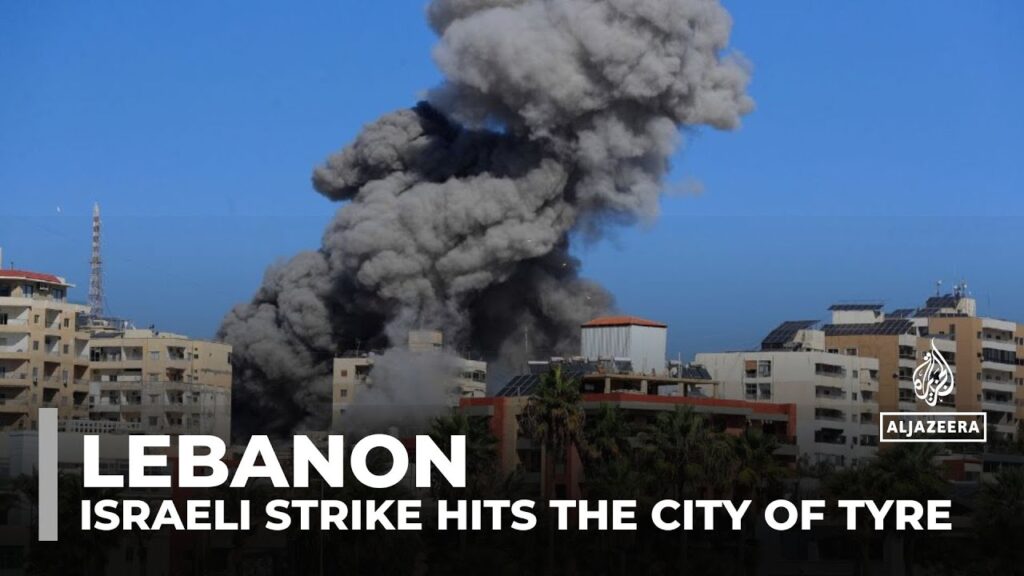 Israeli army strikes in the heart of Historic city of Tyre in Lebanon amid forced evacuations