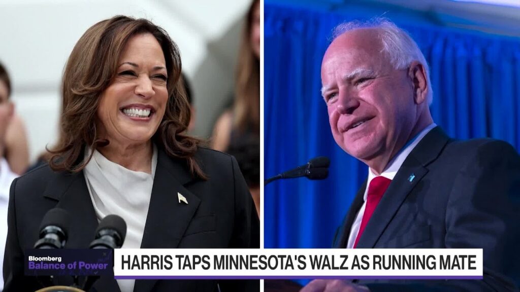 Harris Taps Minnesota’s Walz as Running Mate