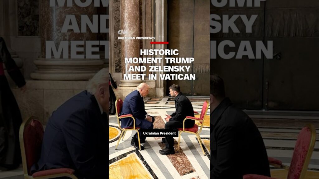 Historic moment Trump and Zelensky meet in Vatican