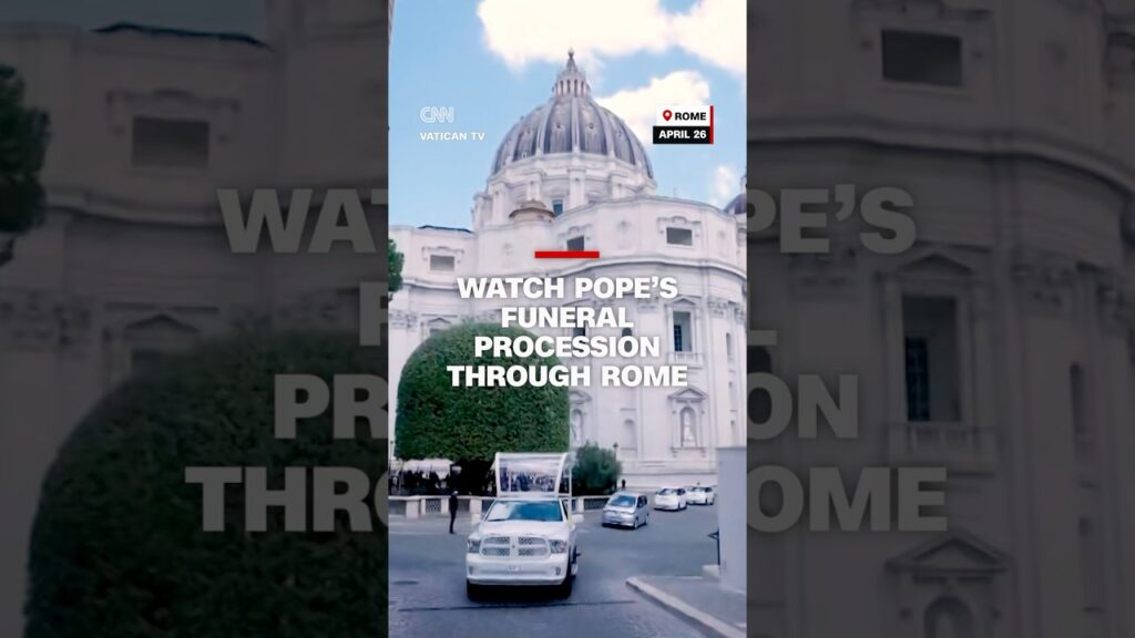 Watch Pope’s funeral procession through Rome
