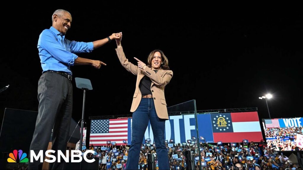 Harris, Obama headline star-studded rally in Georgia
