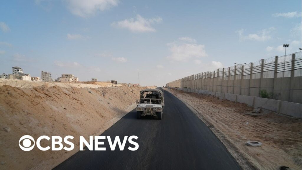 CBS News tours Philadelphi Corridor with Israeli military