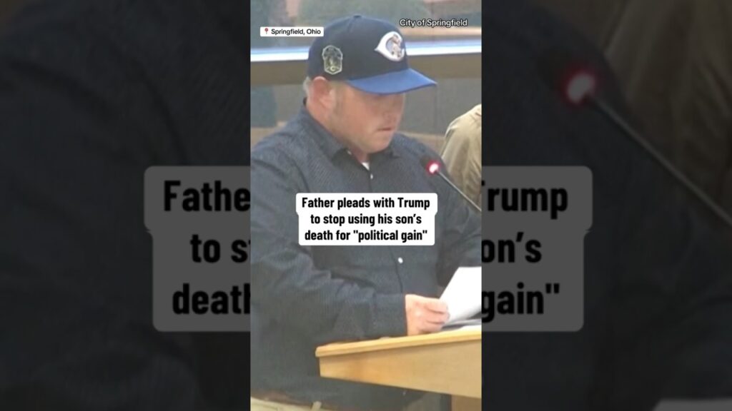 Father pleads with Trump to stop using his son’s death for political gain #shorts
