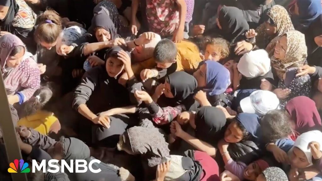 ‘Absolute sea of desperate people’ lining up to get food in Gaza: Raf Sanchez