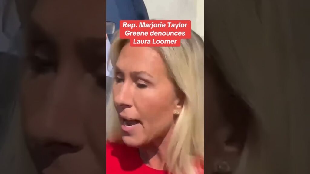 Rep. Marjorie Taylor Greene denounces Laura Loomer #shorts