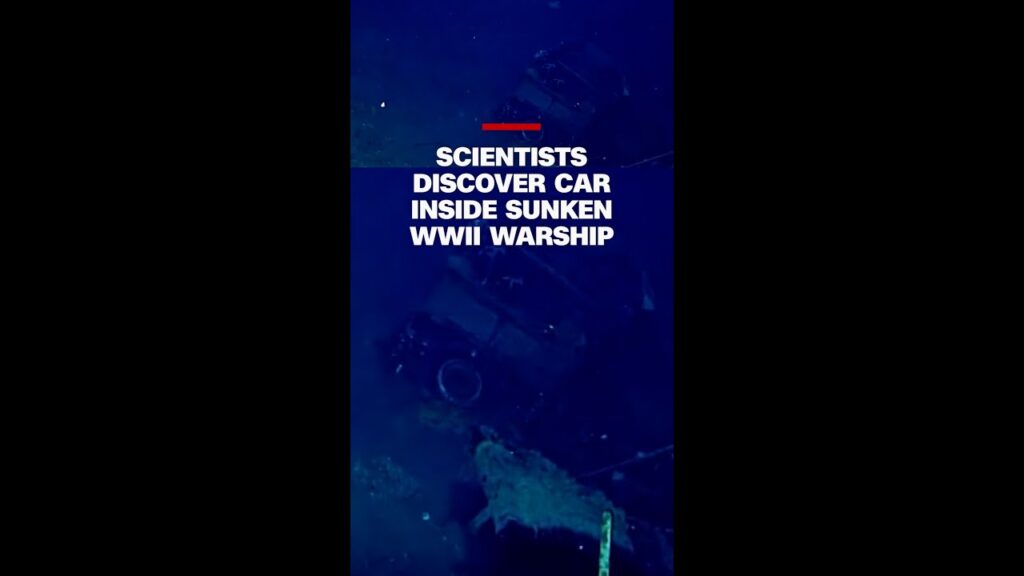 Scientists discover car inside sunken WWII warship