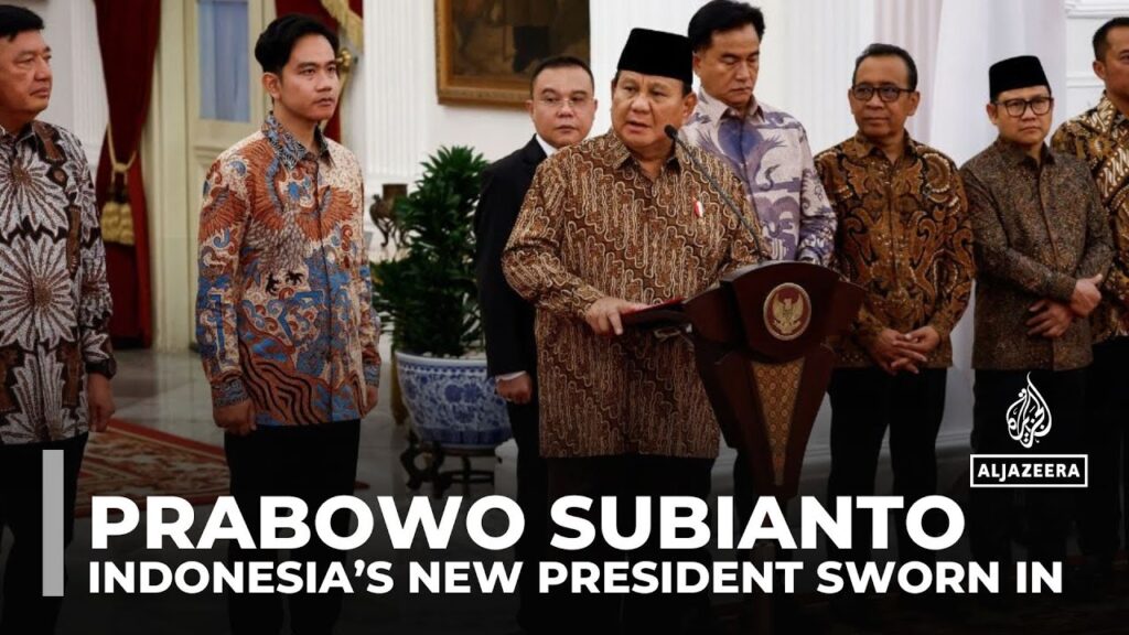 Prabowo vows to fight corruption as he is sworn in as Indonesia’s president