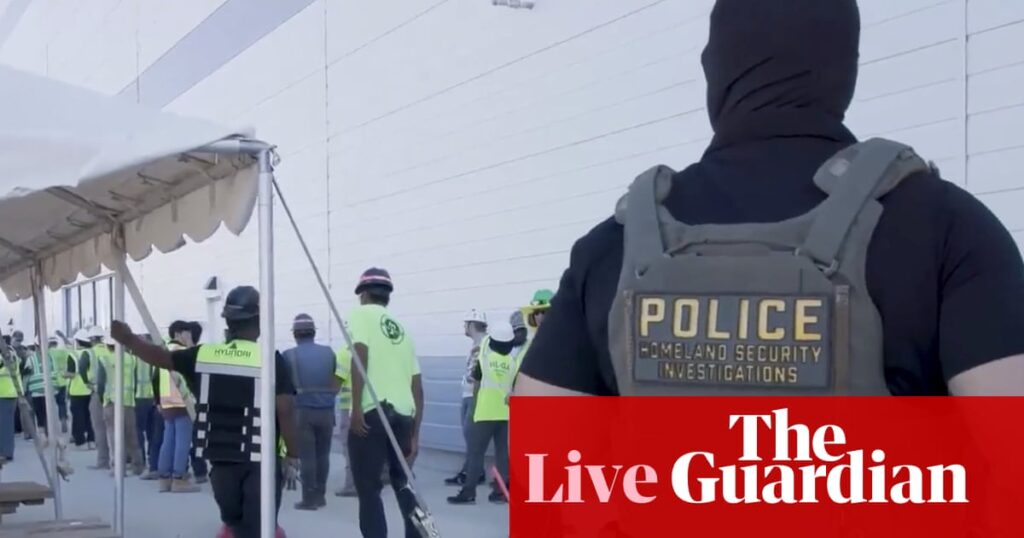 Trump tells foreign firms to ‘respect’ immigration laws after Hyundai raid – US politics live | Trump administration