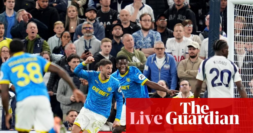 Tottenham v Wolves: Premier League – live | Premier League