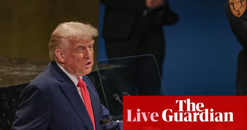 Trump claims he was victim of ‘triple sabotage at the UN’ and demands investigation – live | US immigration