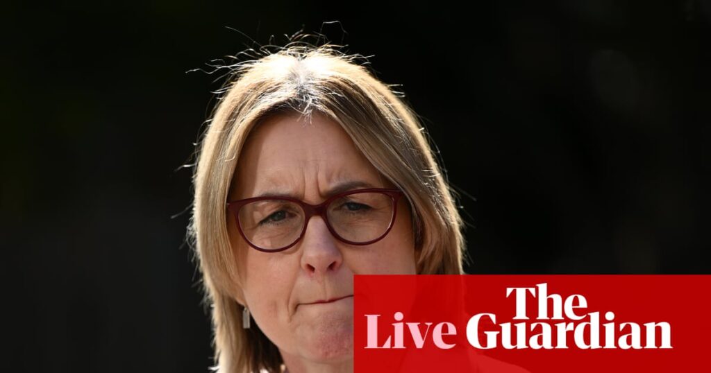 Australia politics live: neo-Nazi crashes Victorian premier’s press conference | Australia news