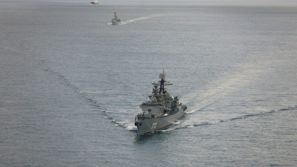 Now Putin’s WARSHIPS menace UK waters as Royal Navy musters HMS Iron Duke while Russia buzzes Europe with jets & drones