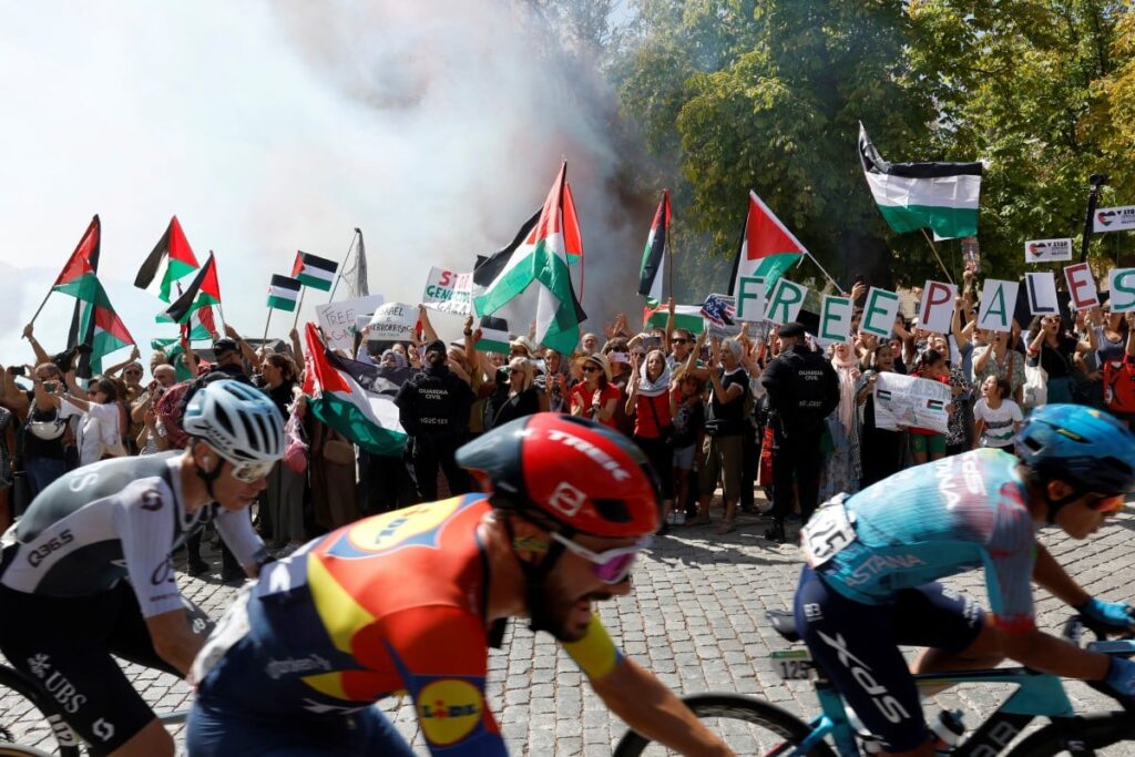Spain’s Vuelta disrupted again by anti-Israel protesters ahead of race’s last leg