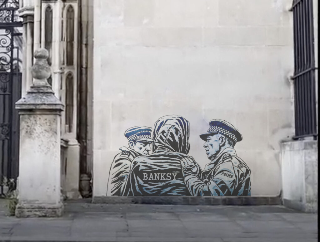 Royal Courts of Justice: The Last Banksy Revealed