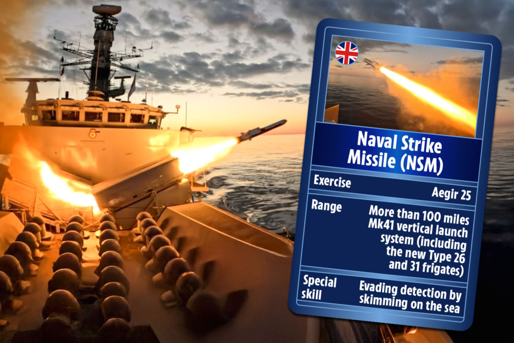 Watch moment Royal Navy warship fires supersonic shipbuster missile on Putin’s doorstep in message to Russia