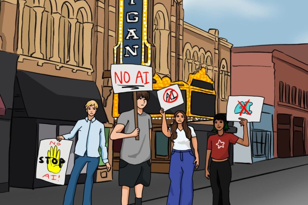 Students boycott AI artists in Penny Stamps Speaker Series