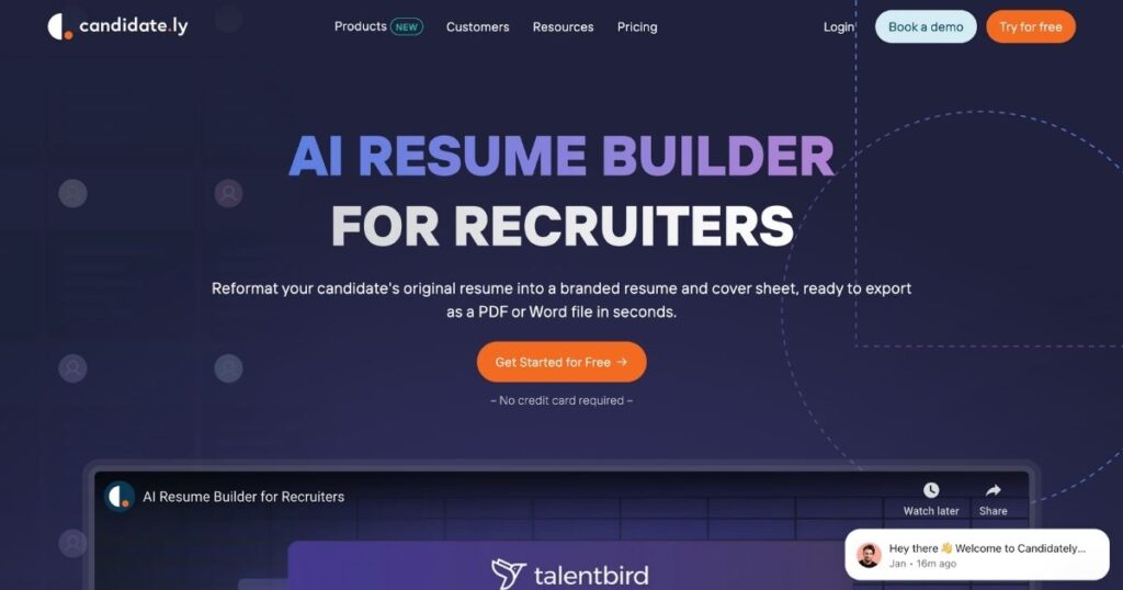 Candidately’s AI Resume Builder: Streamline Professional Profiles