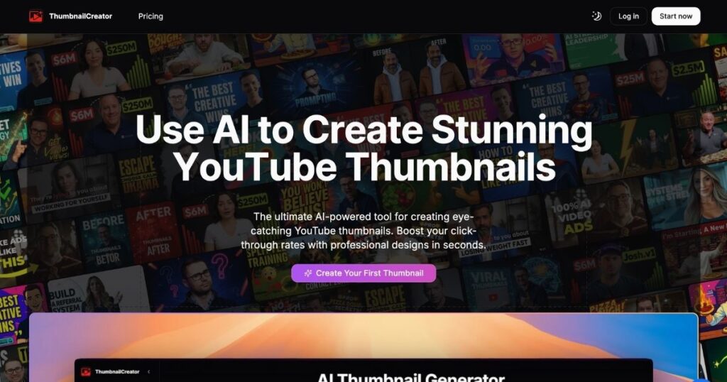 ThumbnailCreator: AI-Powered YouTube Thumbnail Tool