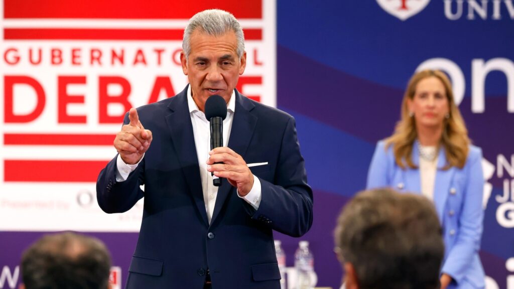 Candidates clash over Trump, costs and political divisions in New Jersey governor’s debate