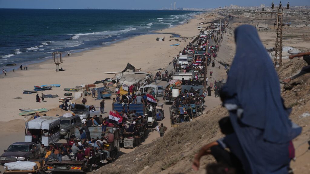Palestinians U.S. troops ceasefire Gaza