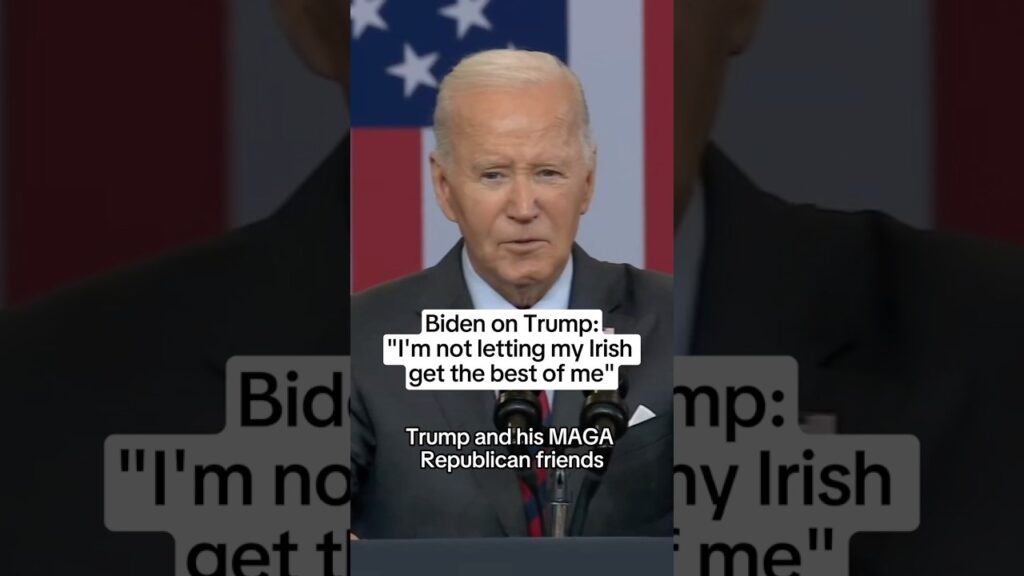 Biden on Trump: ‘I’m not letting my Irish get the best of me’