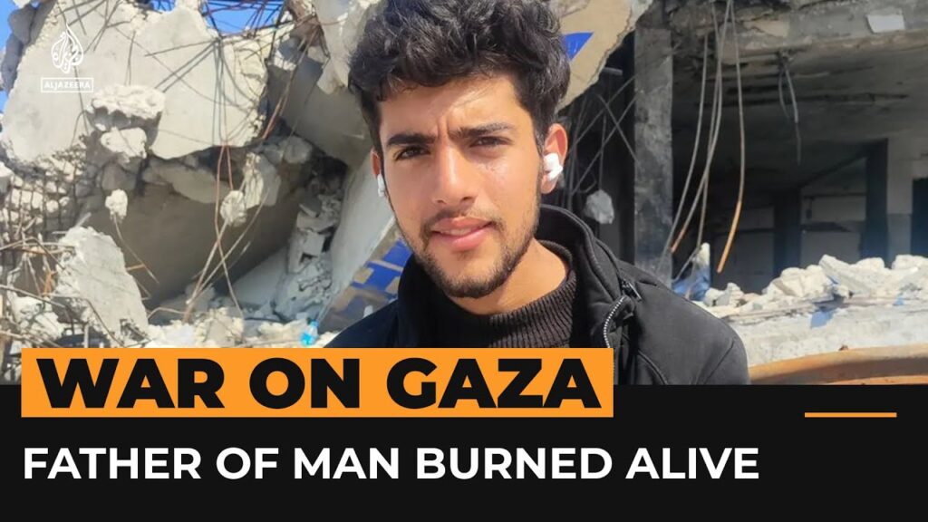Palestinian man burned alive after Israeli strike on hospital courtyard | Al Jazeera Newsfeed