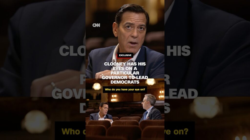 Clooney has his eyes on a particular governor to lead Democrats